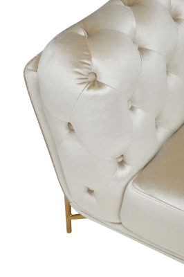 Picture of Divani Casa Stella - Transitional Beige Velvet Sofa