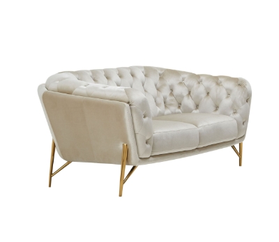 Picture of Divani Casa Stella - Transitional Beige Velvet Loveseat