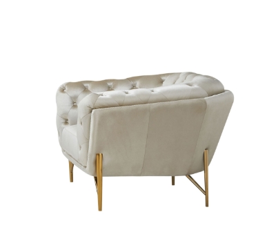 Picture of Divani Casa Stella - Transitional Beige Velvet Chair