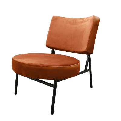 Picture of Modrest Sami - Modern Orange Velvet Accent Chair