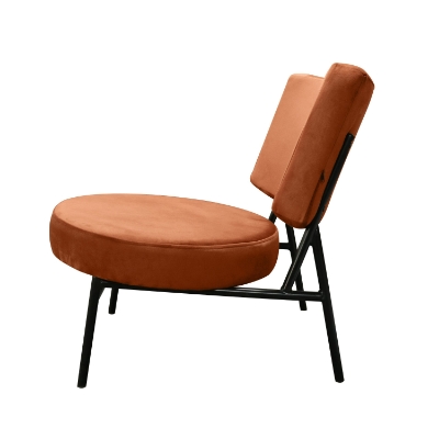 Picture of Modrest Sami - Modern Orange Velvet Accent Chair