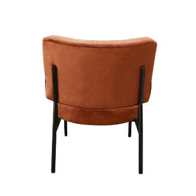 Picture of Modrest Sami - Modern Orange Velvet Accent Chair