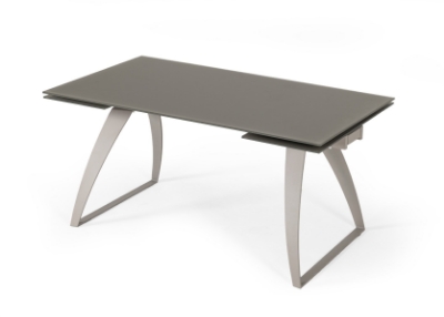 Picture of Modrest Pittson - Modern Extendable Grey Glass Dining Table