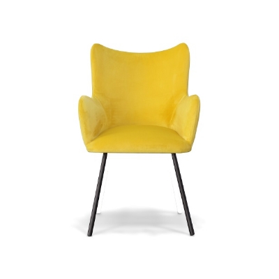 Picture of Modrest Barrett - Modern Yellow Velvet Dining Chair