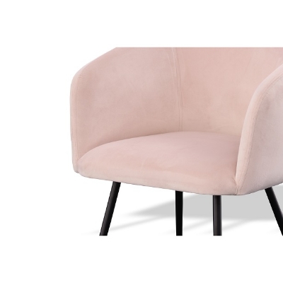 Picture of Modrest Luzerne - Modern Pink Velvet Dining Chair