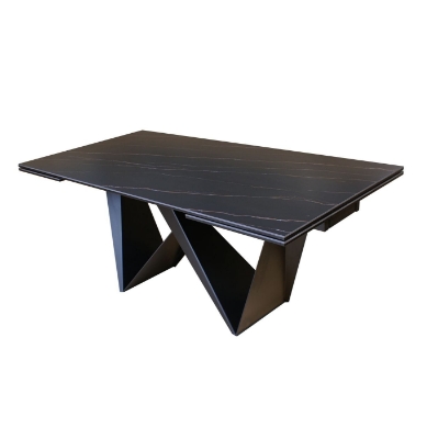 Picture of Modrest Fritz - Modern Black Extendable Ceramic Dining Table