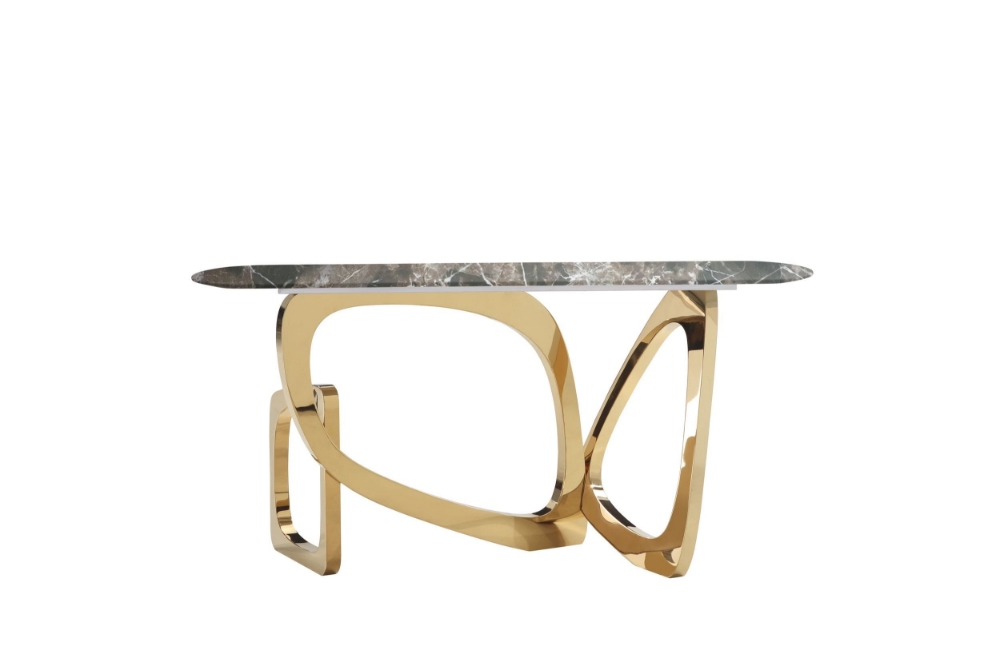 Picture of Modrest Colton - Glam Brown & Gold Console Table