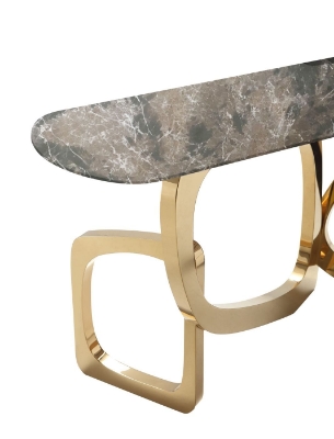 Picture of Modrest Colton - Glam Brown & Gold Console Table