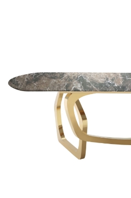 Picture of Modrest Colton - Modern Brown & Gold Dining Table