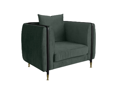 Picture of Divani Casa Oswego - Modern Dark Green Jade Accent Chair