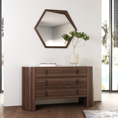 Picture of Modrest Chelton - Modern Walnut Mirror