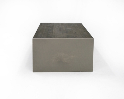 Picture of Modrest June - Modern Dark Grey Concrete & Walnut Coffee Table