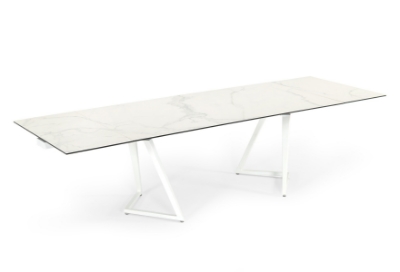 Picture of Modrest Farrell - Modern White Ceramic Extendable Dining Table