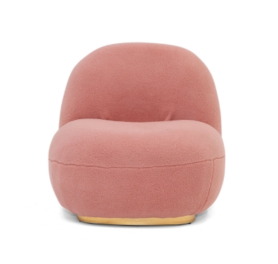 Picture of Modrest Crestone - Modern Pink Sherpa Accent Chair