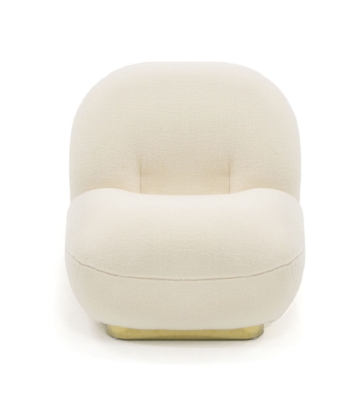 Picture of Modrest Crestone - Modern White Sherpa Accent Chair