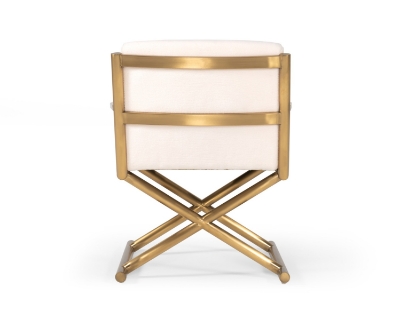 Picture of Modrest Haxtun - Modern Cream Sherpa Accent Chair