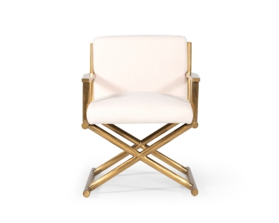 Picture of Modrest Haxtun - Modern Cream Sherpa Accent Chair