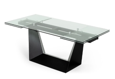 Picture of Modrest Bronwin - Modern Black Glass Extendable Dining Table