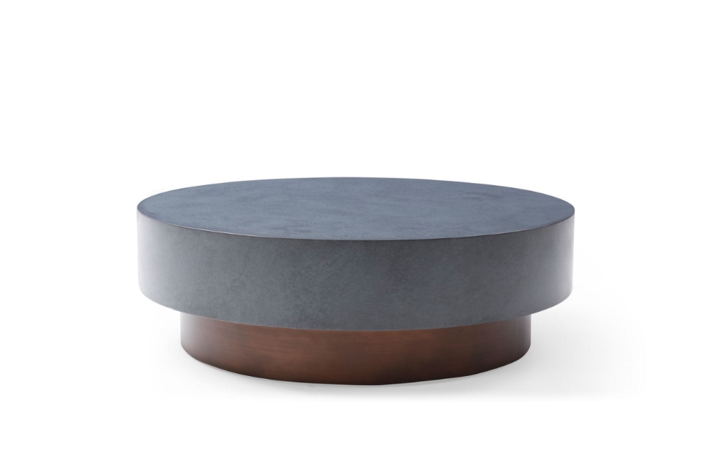 Picture of Modrest Zachary - Modern Metal & Antique Copper Coffee Table