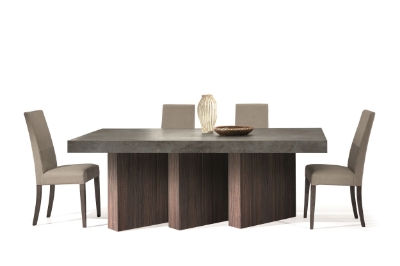 Picture of Nova Domus Amsterdam - Modern Grey Volcano & Eucalyptus Oak Dining Table