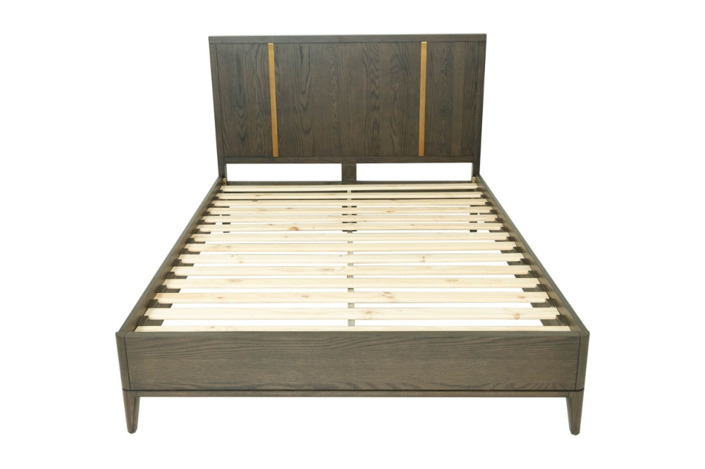 Picture of Modrest Oakley - Mid-Century Queen Size Dark Brown Bed