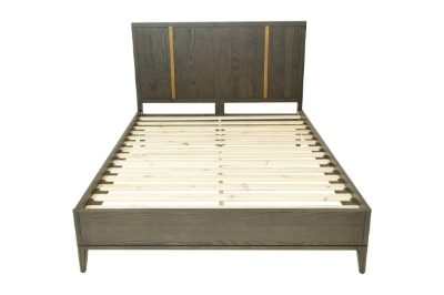 Picture of Modrest Oakley - Mid-Century Queen Size Dark Brown Bed