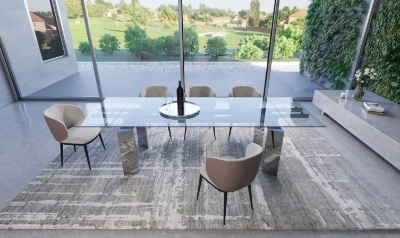 Picture of Modrest Viking - Modern Extendable Glass Dining Table