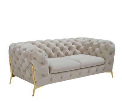 Picture of Divani Casa Sheila - Transitional Beige Fabric Loveseat