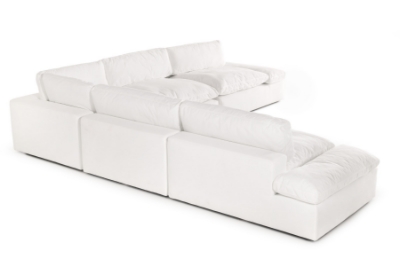 Picture of Divani Casa Kelly - Modern White Fabric Sectional Sofa