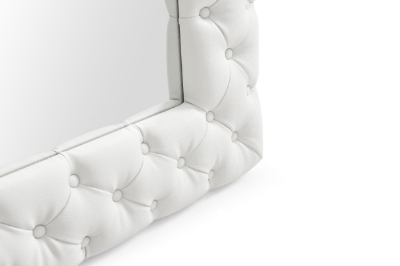 Picture of Modrest Legend - Modern White Bonded Leather Floor Mirror