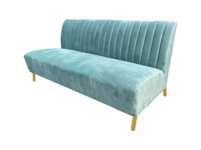 Picture of Divani Casa Mosko - Modern Light Green & Gold Fabric Sofa