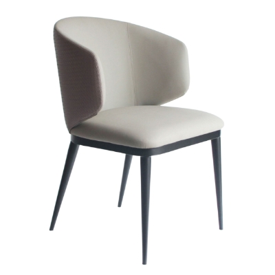 Picture of Modrest Caplan - Modern Beige Leatherette Dining Armchair