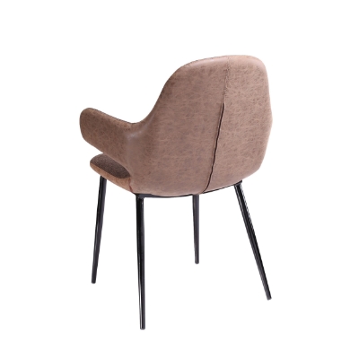 Picture of Modrest Bontura - Modern Brown Fabric & Leatherette Accent Chair