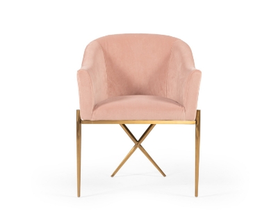 Picture of Modrest Mancos - Modern Pink Velvet Accent Chair