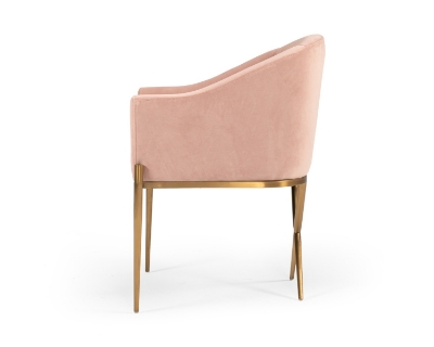 Picture of Modrest Mancos - Modern Pink Velvet Accent Chair