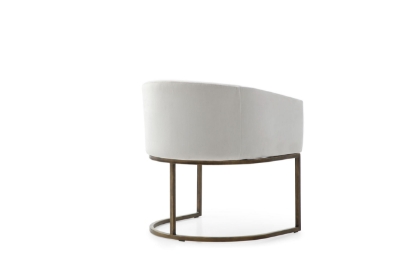 Picture of Modrest Elisa - Modern Beige Velvet & Brass Dining Chair