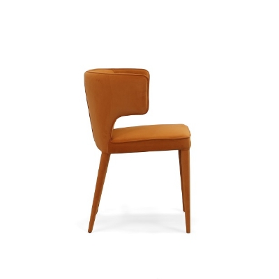 Picture of Modrest Lucero - Modern Orange Velvet Dining Armchair