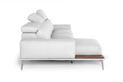 Picture of Lamod Italia Villeneuve - Modern White Italian Left Facing Sectional Sofa