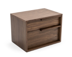 Picture of Modrest Amberlie - Modern Walnut Nightstand