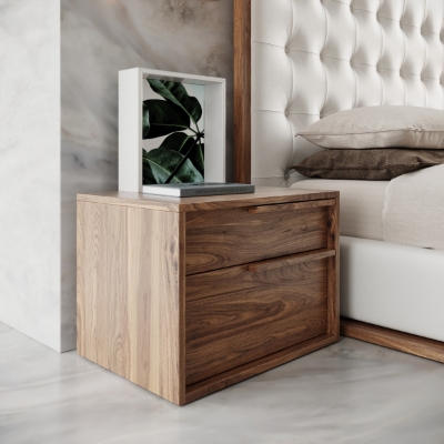 Picture of Modrest Amberlie - Modern Walnut Nightstand