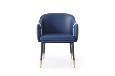 Picture of Modrest Calderon - Blue & Beige Vegan Leather Dining Chair