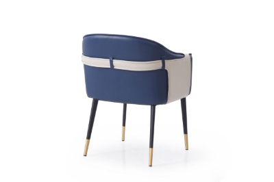 Picture of Modrest Calderon - Blue & Beige Vegan Leather Dining Chair