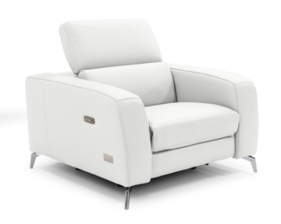 Picture of Lamod Italia Turin - Italian White Leather Recliner Chair