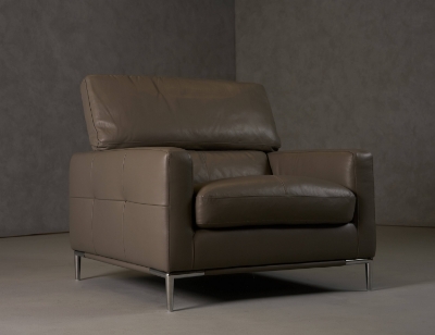 Picture of Divani Casa Natalia - Modern Dark Grey Leather Chair