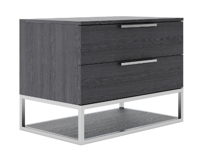 Picture of Modrest Heloise - Contemporary Grey Elm Nightstand