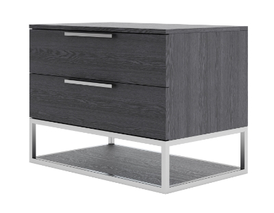 Picture of Modrest Heloise - Contemporary Grey Elm Nightstand