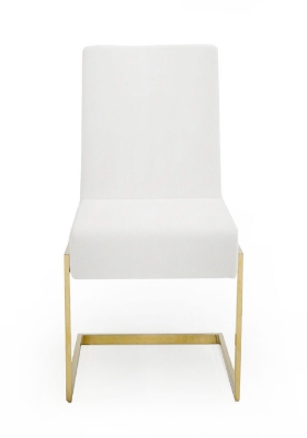 Picture of Modrest Batavia - Modern White & Gold Dining Chair (Set of 2)