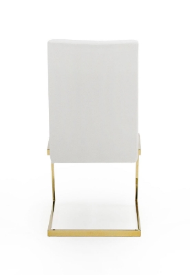 Picture of Modrest Batavia - Modern White & Gold Dining Chair (Set of 2)