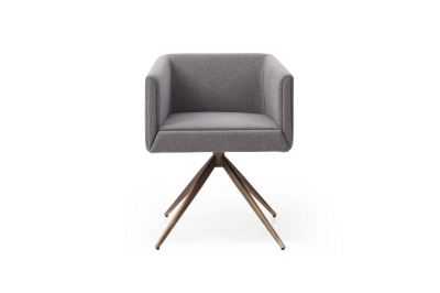 Picture of Modrest Riaglow - Contemporary Dark Grey Fabric Dining Chair