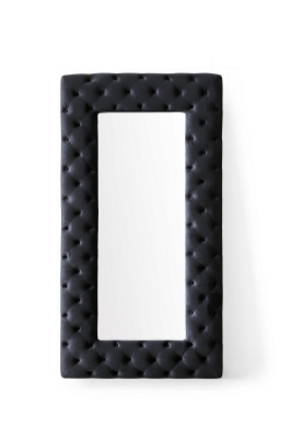 Picture of Modrest Legend - Transitional Black Velvet Floor Mirror